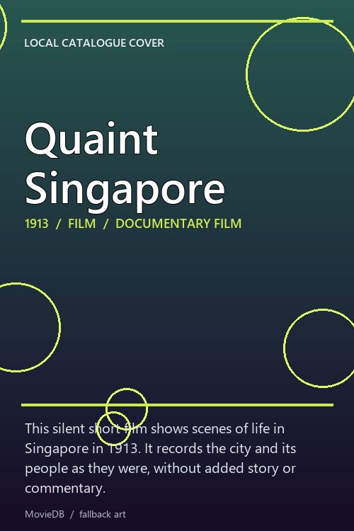 Quaint Singapore poster