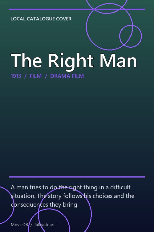 The Right Man poster