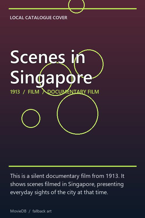 Scenes in Singapore poster