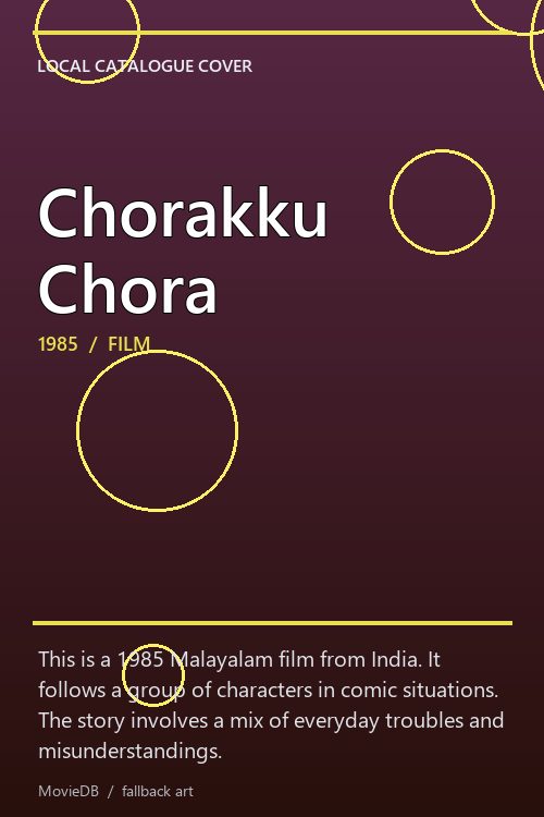 Chorakku Chora poster