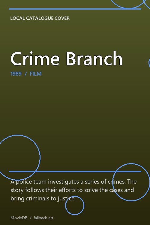 Crime Branch poster
