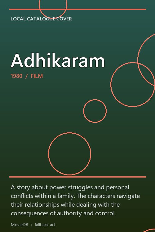 Adhikaram poster