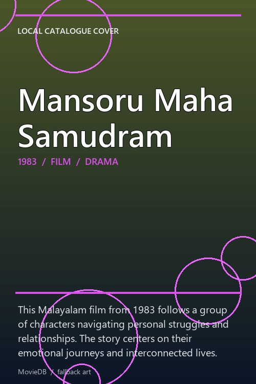 Mansoru Maha Samudram poster