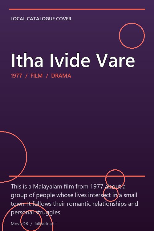 Itha Ivide Vare poster