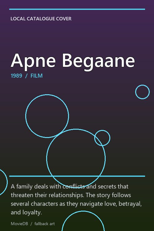 Apne Begaane poster