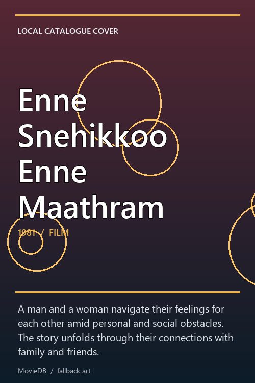 Enne Snehikkoo Enne Maathram poster