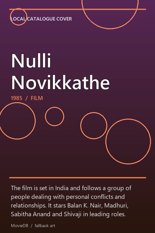Nulli Novikkathe poster