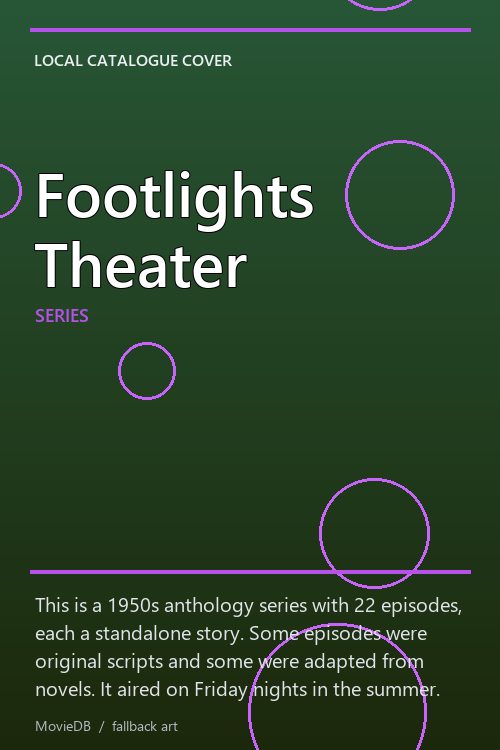 Footlights Theater poster
