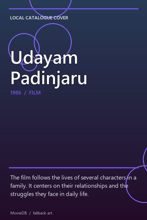 Udayam Padinjaru poster