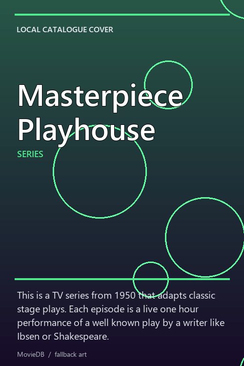 Masterpiece Playhouse poster