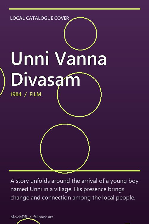 Unni Vanna Divasam poster