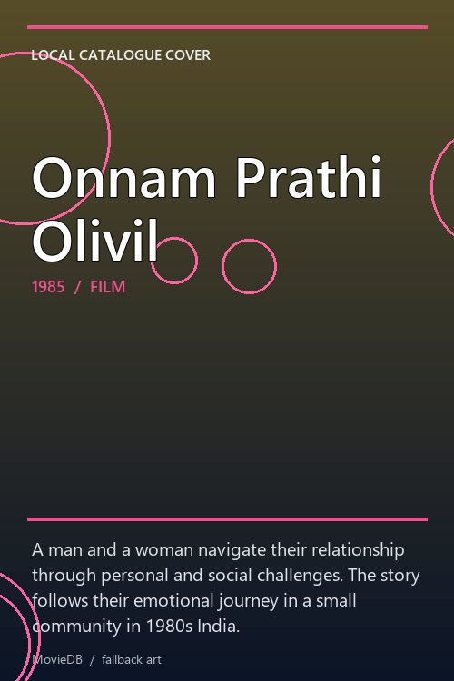 Onnam Prathi Olivil poster