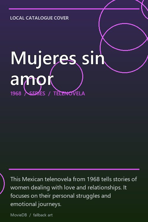 Mujeres sin amor poster