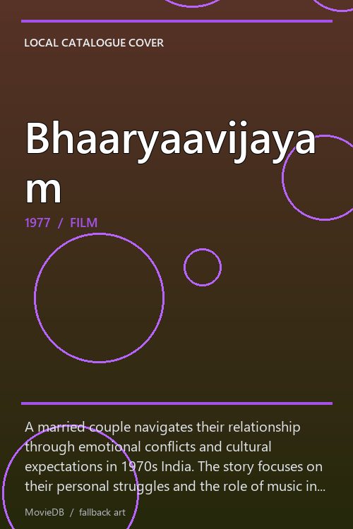 Bhaaryaavijayam poster