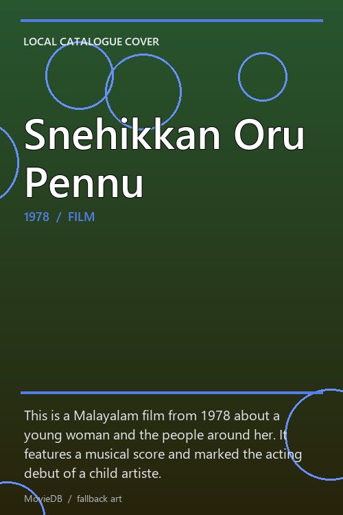 Snehikkan Oru Pennu poster
