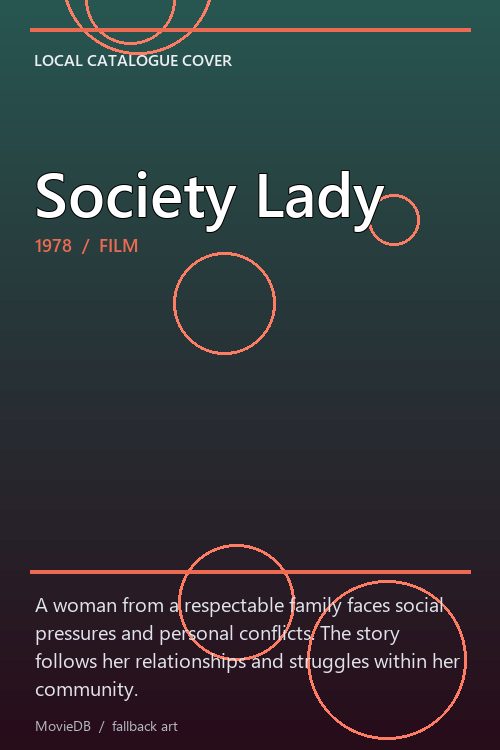 Society Lady poster