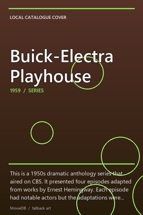 Buick-Electra Playhouse poster