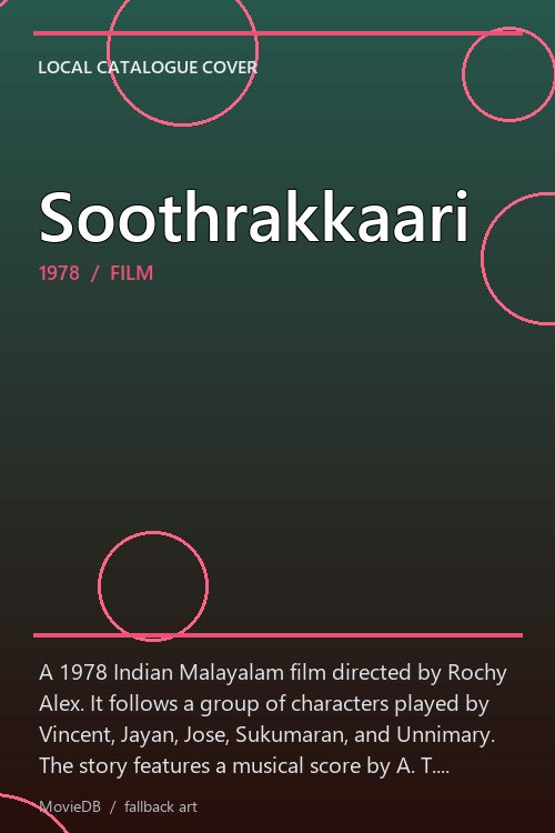 Soothrakkaari poster
