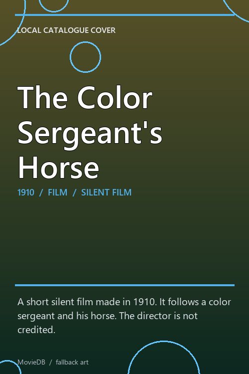 The Color Sergeant's Horse poster