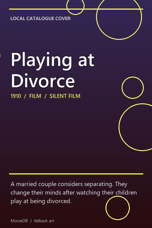 Playing at Divorce poster