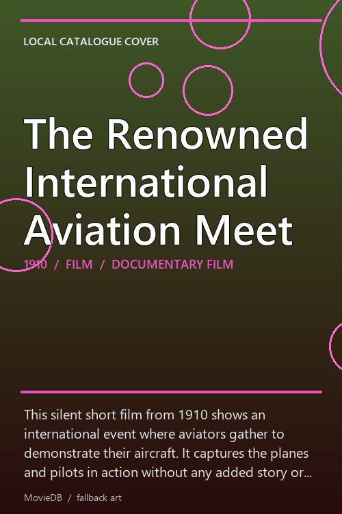 The Renowned International Aviation Meet poster
