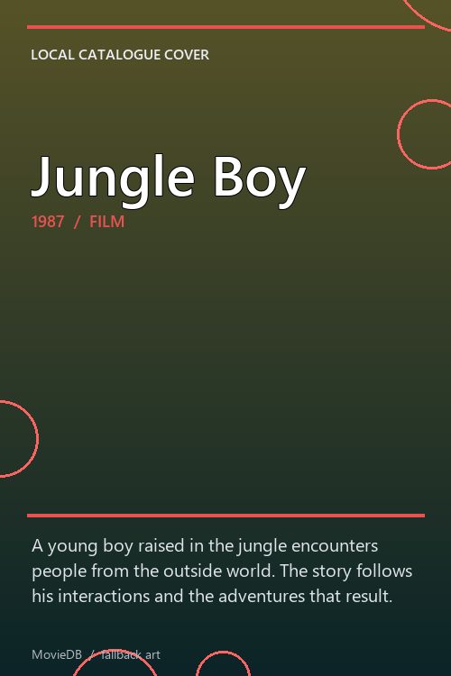 Jungle Boy poster