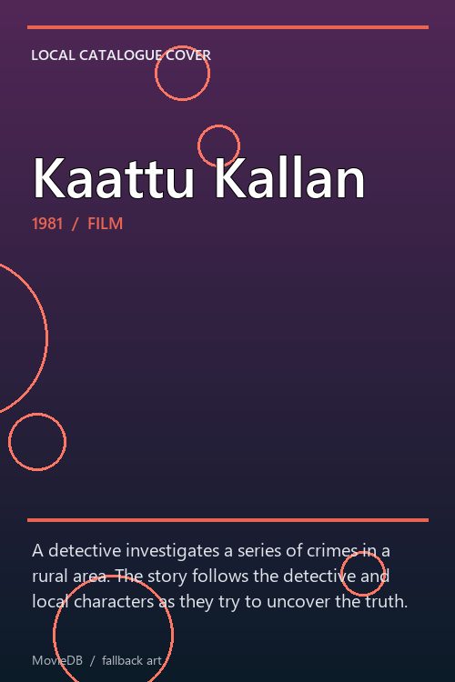 Kaattu Kallan poster