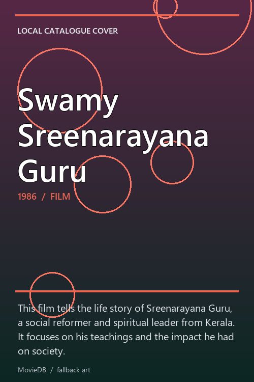 Swamy Sreenarayana Guru poster