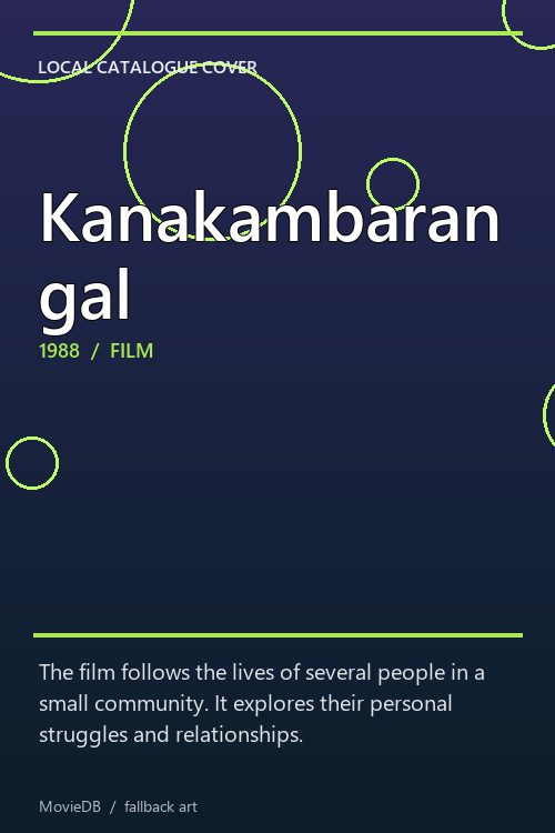 Kanakambarangal poster