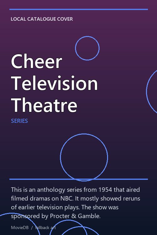 Cheer Television Theatre poster