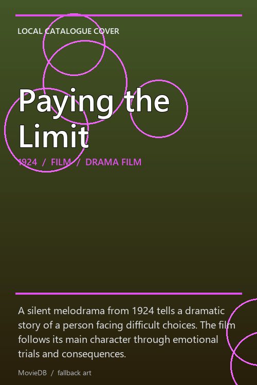 Paying the Limit poster