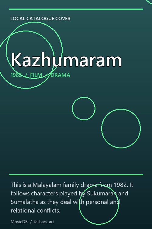 Kazhumaram poster