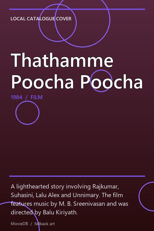 Thathamme Poocha Poocha poster