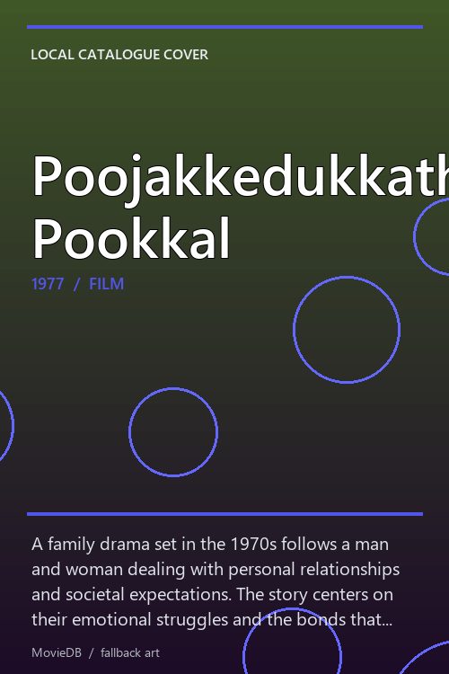 Poojakkedukkatha Pookkal poster