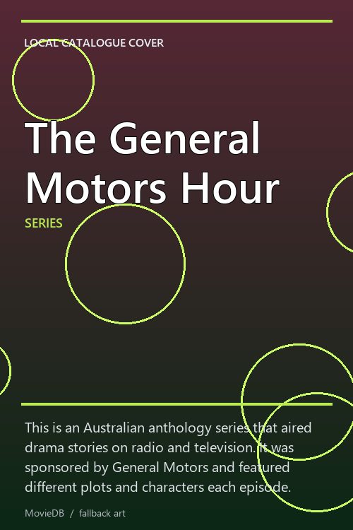 The General Motors Hour poster