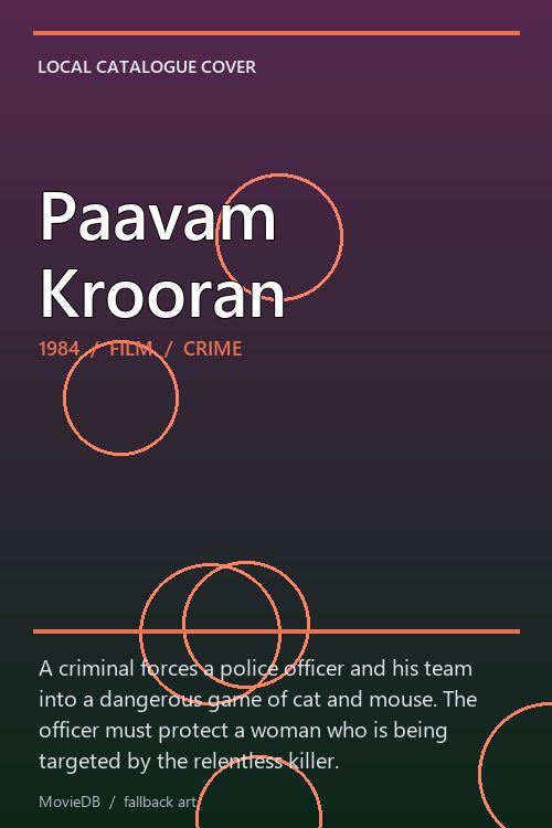 Paavam Krooran poster