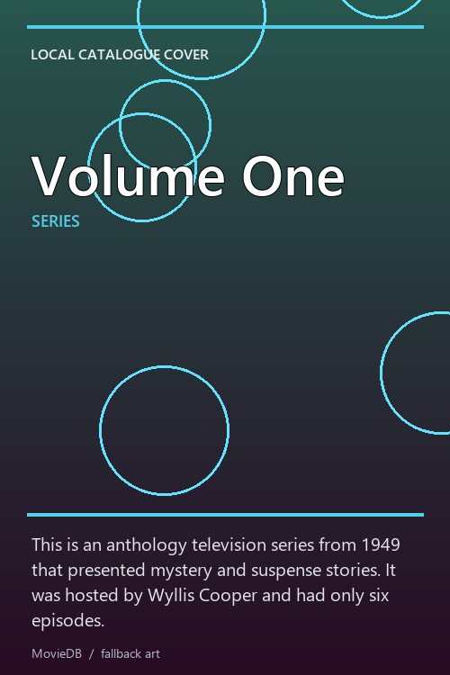 Volume One poster