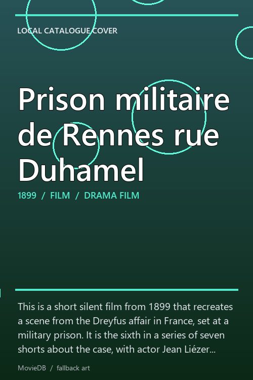Prison militaire de Rennes rue Duhamel poster
