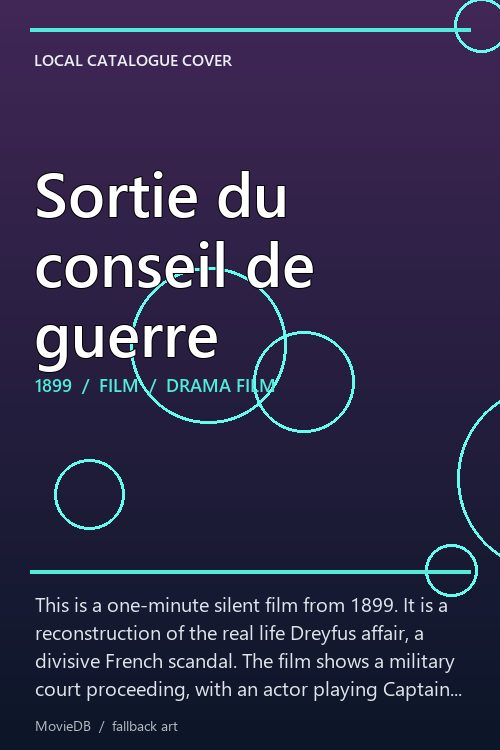 Sortie du conseil de guerre poster