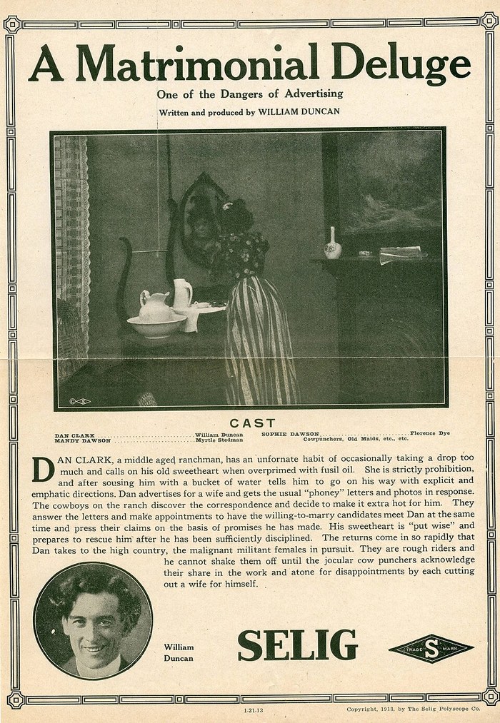 A Matrimonial Deluge poster