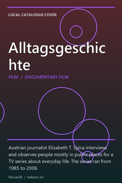 Alltagsgeschichte poster