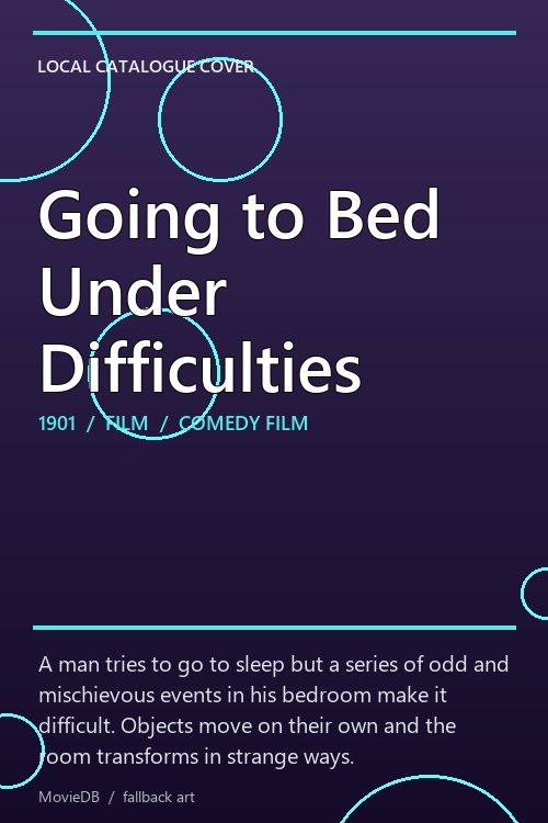 Going to Bed Under Difficulties poster