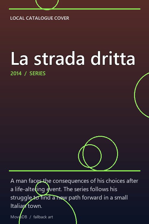 La strada dritta poster