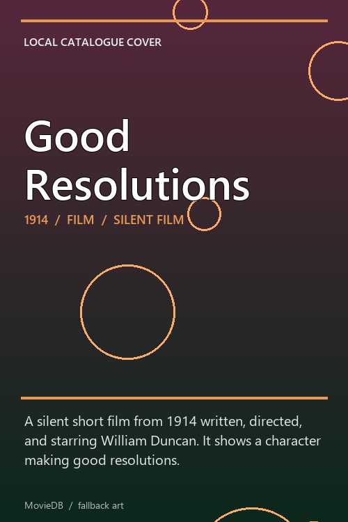 Good Resolutions poster