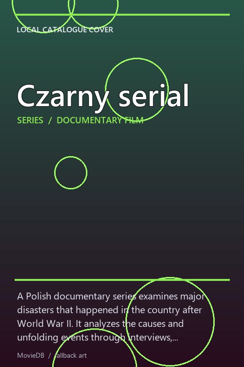 Czarny serial poster