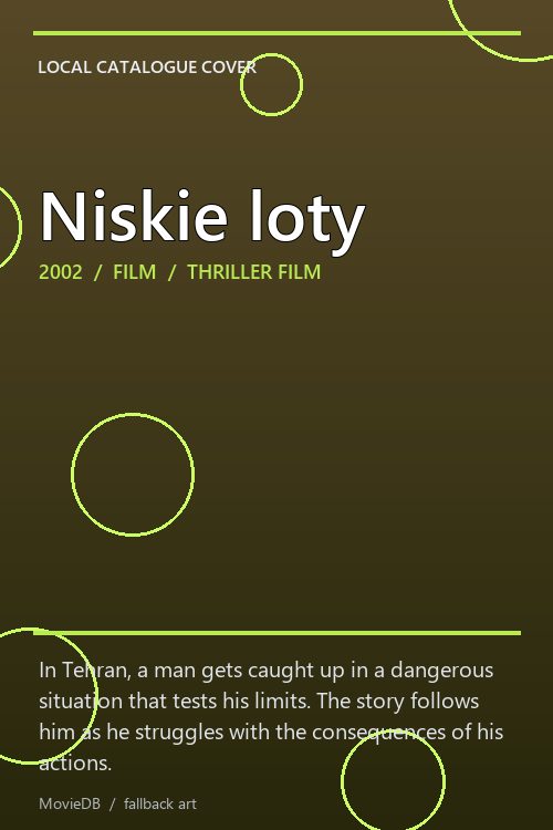 Niskie loty poster