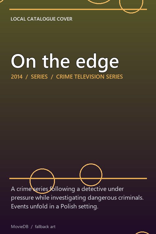 On the edge poster