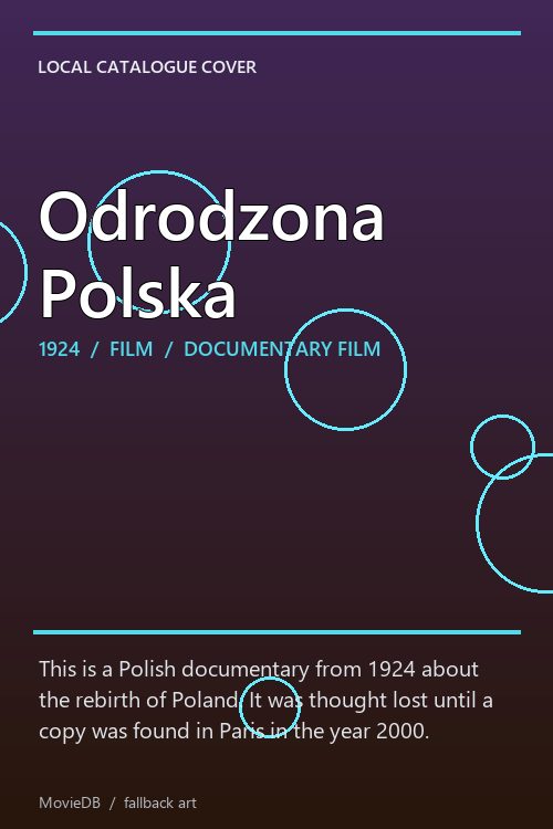 Odrodzona Polska poster
