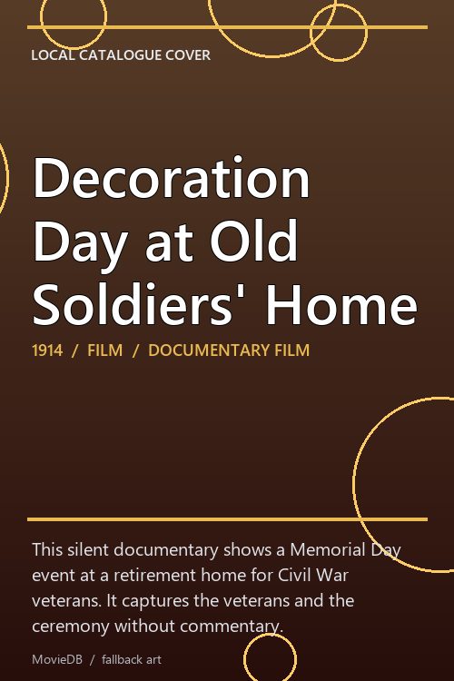 Decoration Day at Old Soldiers' Home poster