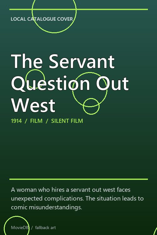 The Servant Question Out West poster